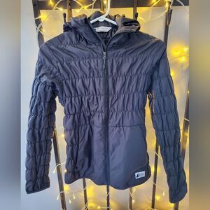 MEC Uplink Hooded Women's Black Jacket, size Small